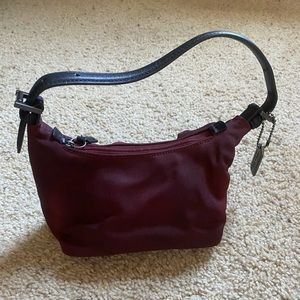 Small Burgundy Coach Purse